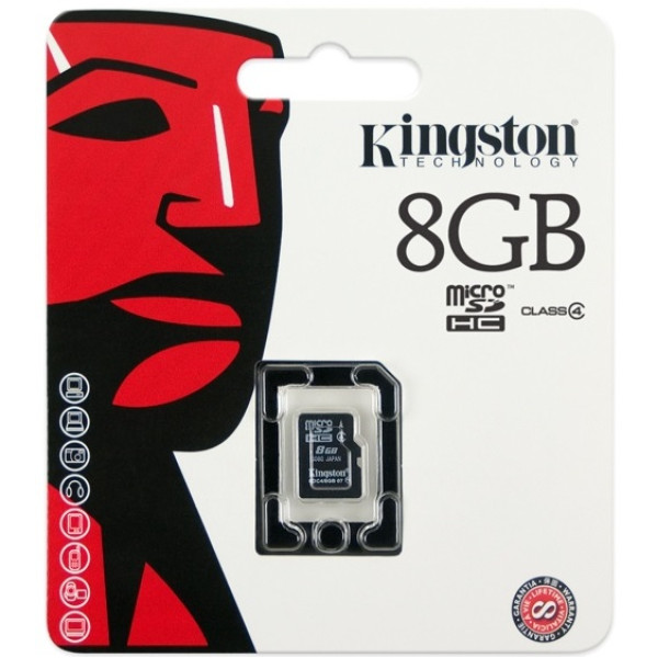 Карта пам'яті Kingston microSDHC 8GB Class 4